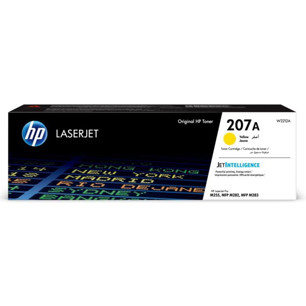 Оригинальный лазерный картридж HP 207A, желтый, W2212A