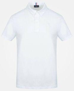 Мужское теннисное поло Le Coq Sportif ESS T/T Polo SS No.1 M - белый
