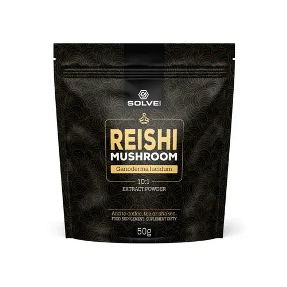 Solve Labs Reishi Mushrom Powder 10:1 - желтая златоглазка, 50 г