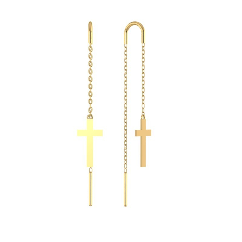 Серьги из золота 585 пробы
