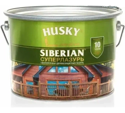 Пропитка для дерева, суперлазурь, HUSKY SIBERIAN цвет палисандр 9 л