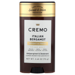Cremo, Дезодорант и антиперспирант, итальянский бергамот, 75 г (2,65 унции)