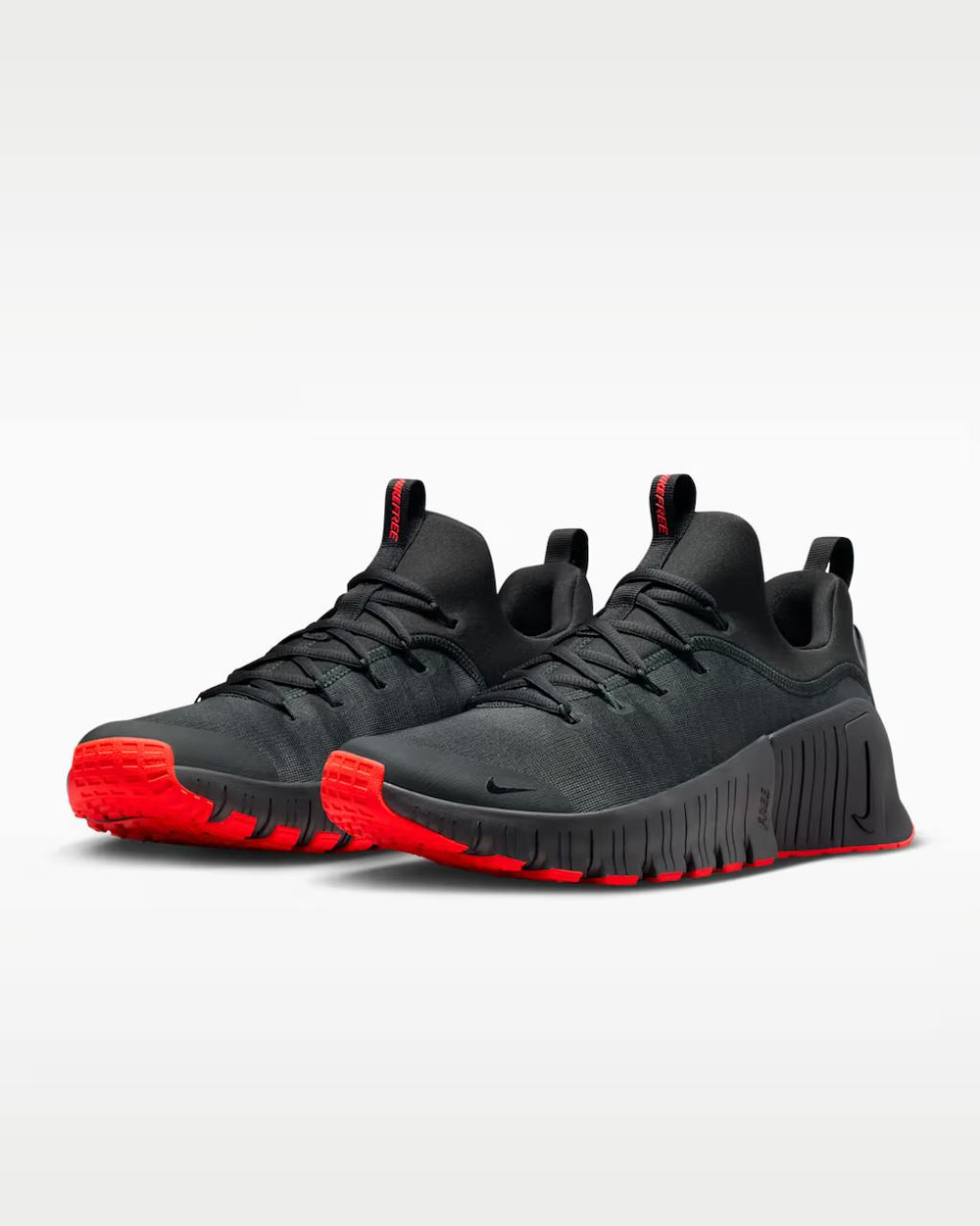 Кроссовки мужские Nike Free Metcon 6 (Черно-Красные)