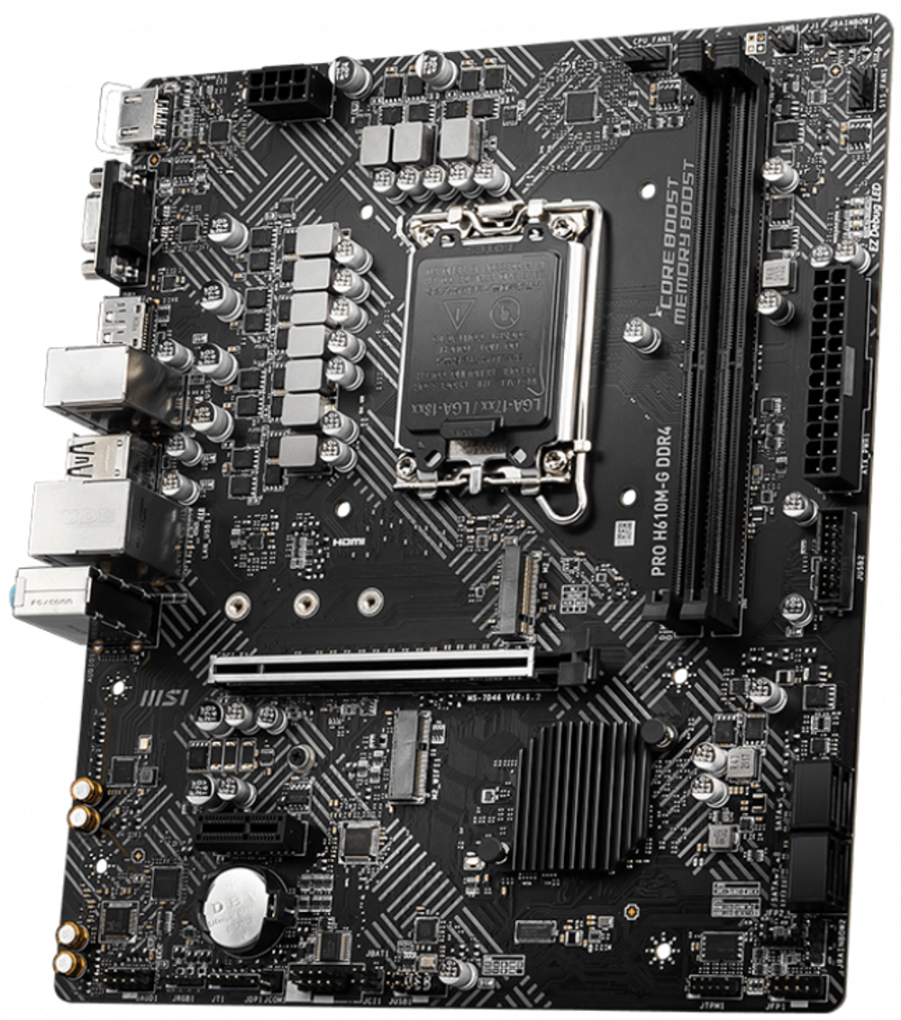 Материнская плата mATX MSI PRO H610M-G DDR4
