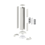 Алюминиевая колонна 0,71 м, цвет светло-серебристый металлик