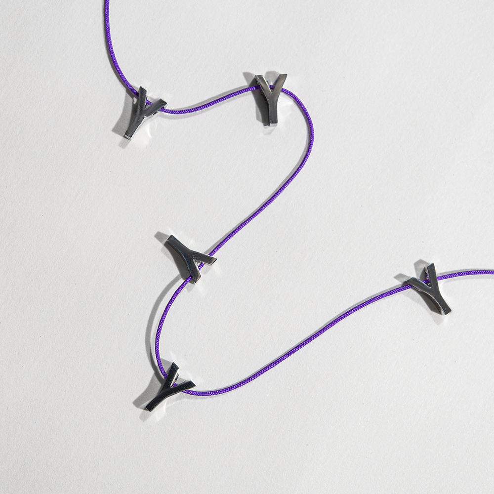 Подвеска в форме буквы "Y", 8мм, сталь