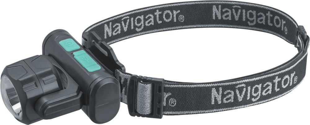 Фонарь Navigator 95 555 NPT-H38-ACCU налоб 1COBx3.2Вт+1LEDx3Вт,4реж,Li-ion1.2Ач
