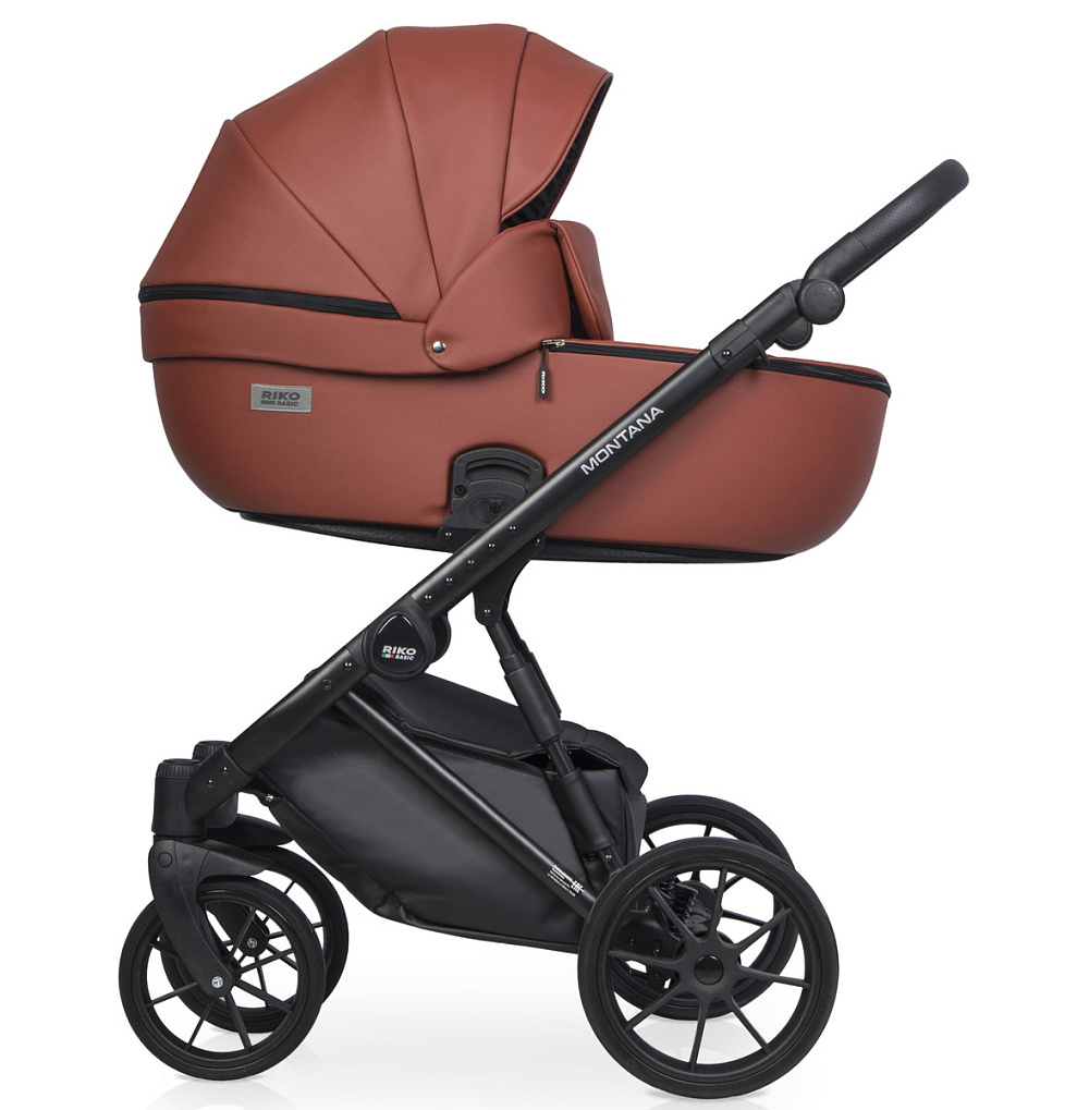 Детская коляска Riko Basic Montana Ecco 3 в 1 17 Maroon (т.бордовый)