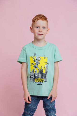 030_БК24 Футболка кор.рукав д/м, ментол