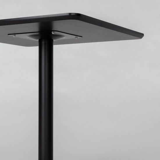 Обеденный стол Calgary 80х80 см черный меламин | Купить в StoreForHome.ru