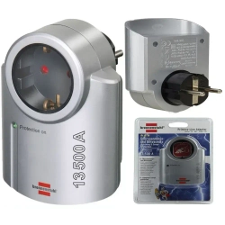 Сетевой фильтр розетка адаптер Brennenstuhl (1 розетка, серый), 1506950 с защитой, для компьютера, телевизора, бытовой техники