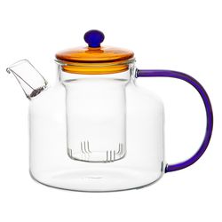 Чайник заварочный Orb, 1,2 л, синий/янтарный