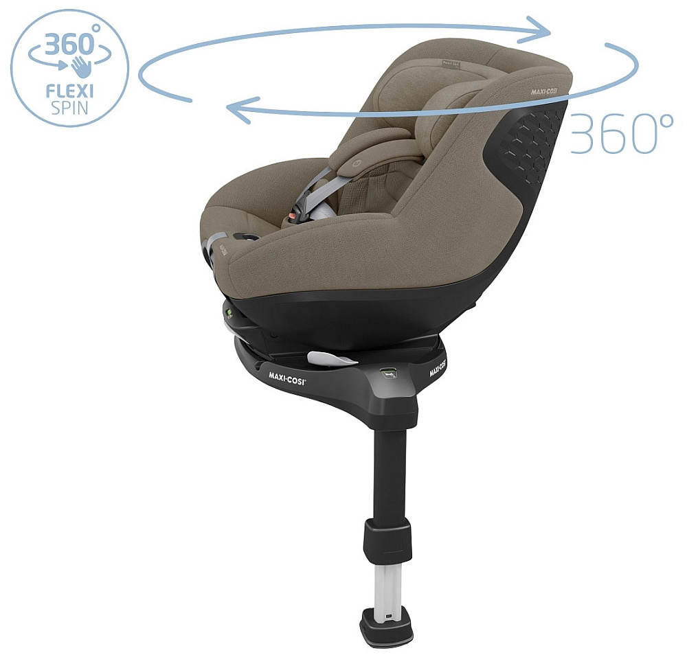 Автокресло Maxi-Cosi Pearl 360 Pro 0-18 кг с базой Family Fix 360 Pro 8053251110 Authentic Truffle/трюфель