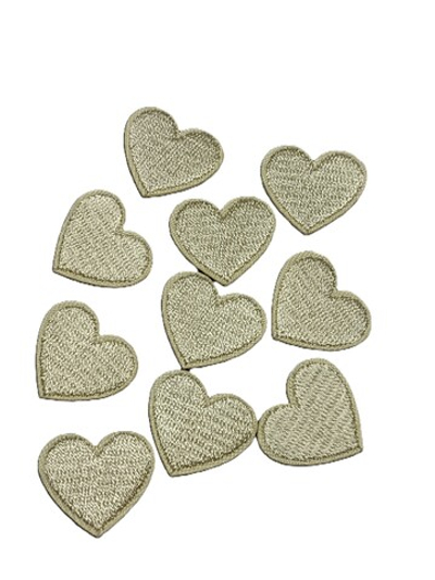 Термоаппликация, р. 2х2,3 см, кремовый