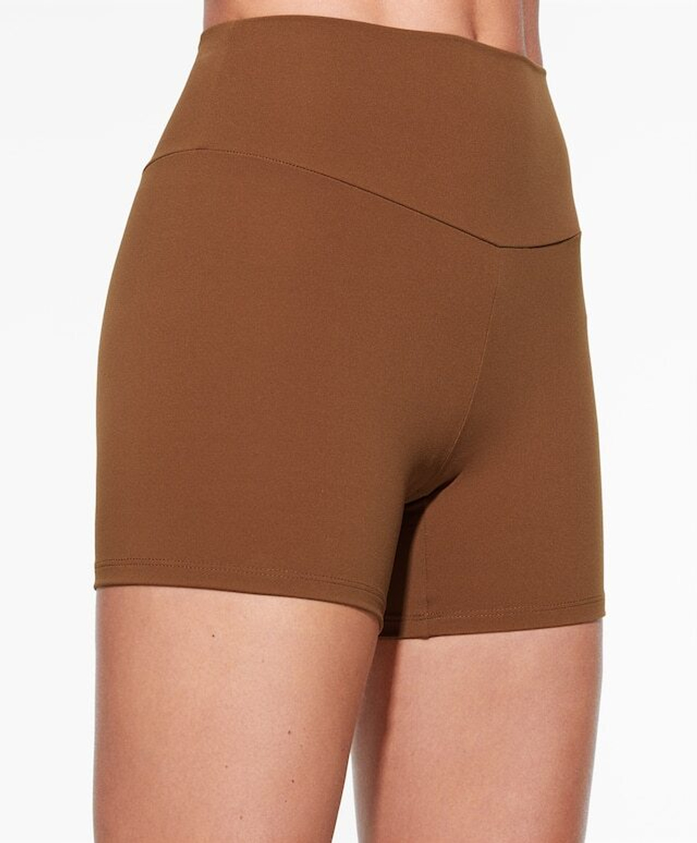 OYSHO Велосипедки Hot Pants Comfortlux с высокой посадкой длиной 10 см, коричневый