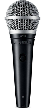 SHURE PGA48-XLR-E кардиоидный вокальный микрофон c выключателем, с кабелем XLR -XLR