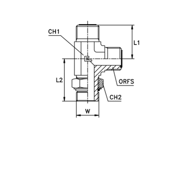 Штуцер FMLA D06 ORFS 9/16 - UNF 7/16