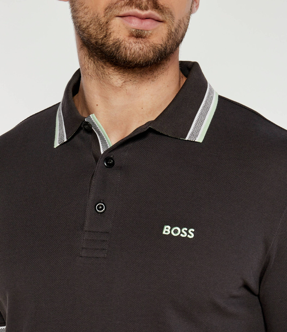 Поло Paddy BOSS GREEN - графитовый(50469055)