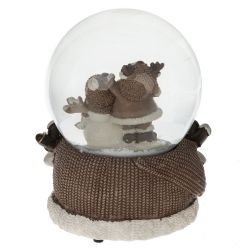 GAEM Фигурка декоративная "Дед Мороз" в стекл шаре (ключ,муз), L10 W10 H14 см