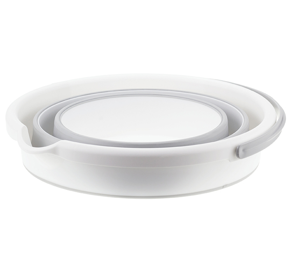 Ведро ФЛЕКС 5 л складное, носик для слива, отверстие для подвешивания, материал- полипропилен, ТЭП М2414