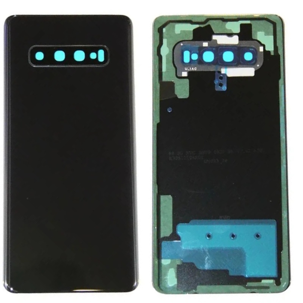 Задняя крышка для Samsung Galaxy S10 Plus (G975F) Черный - Премиум