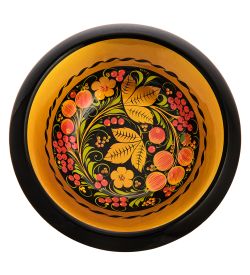 Народные промыслы ХЛ-026/1 Конфетница 80х175 (Хохлома)