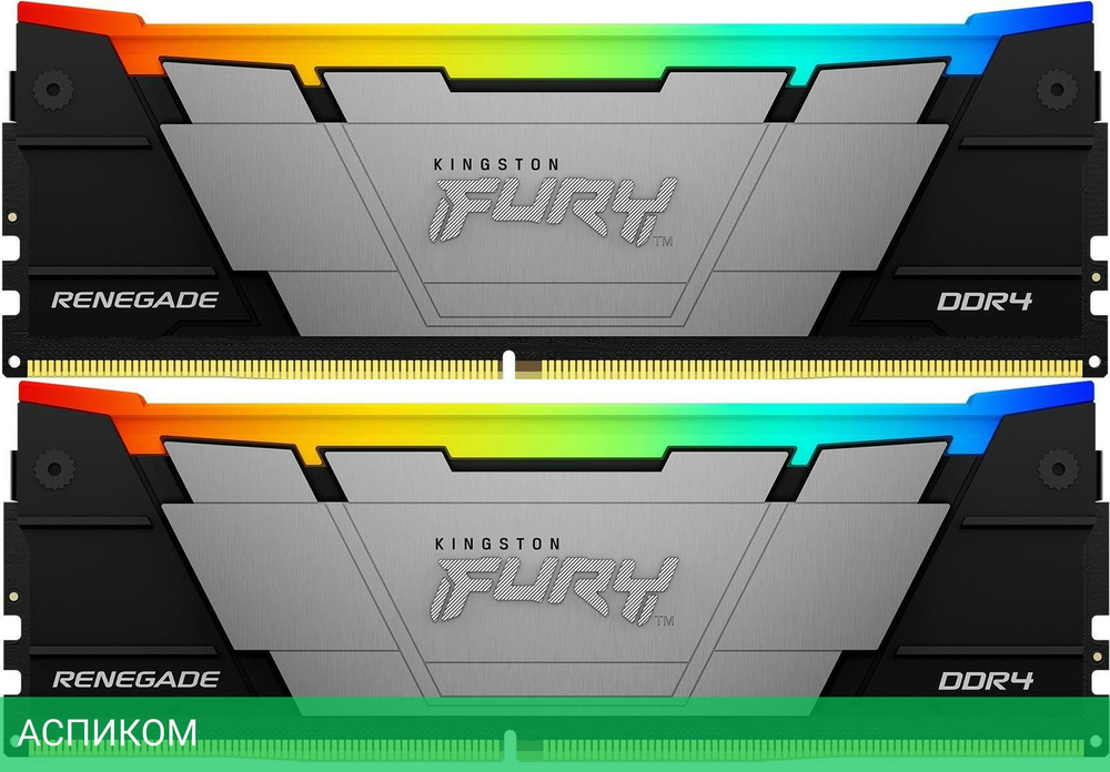 Оперативная память Kingston Fury Renegade RGB 64GB DDR4 (KF436C18RB2AK2/64)