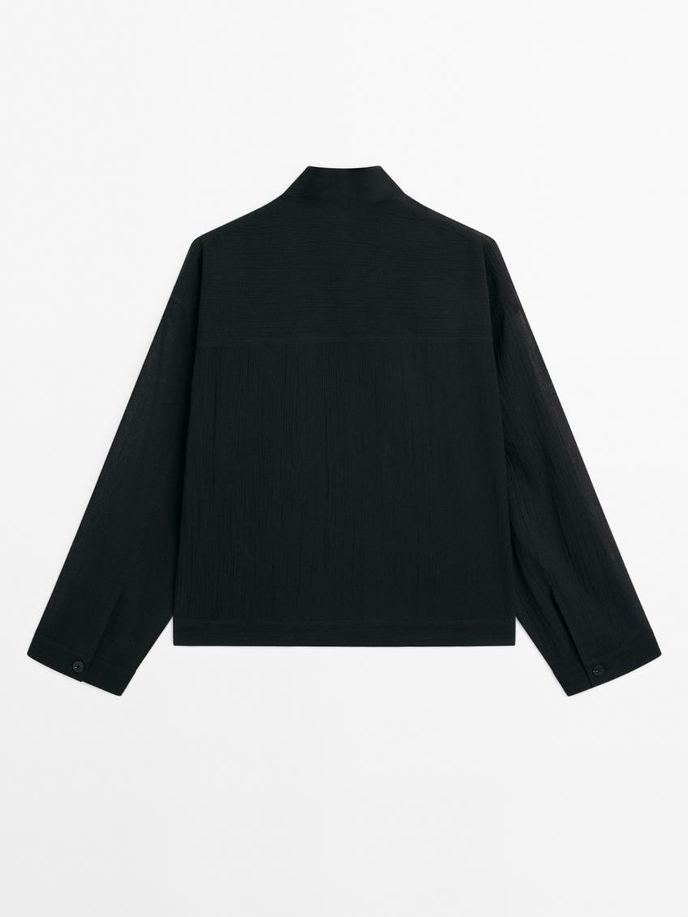 Massimo Dutti Рубашка из 100% хлопка, черный