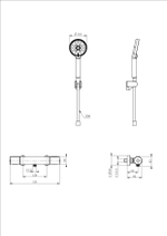Смеситель для душа с термостатом WONZON & WOGHAND INN 2, Черный матовый (WW-A2006-A-MB)