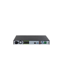 DAHUA DHI-NVR5216-8P-EI 16-канальный IP-видеорегистратор c PoE, 4K, H.265+, видеоаналитика, входящий поток до 384Мбит/с, 2 SATA III до 16Тбайт