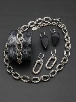 HMG 1350 Wood Cone black mix Серьги арт.0950