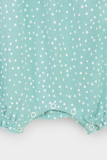 КР 6408/мятный зеленый,крапинки к361 полукомбинезон для девочки