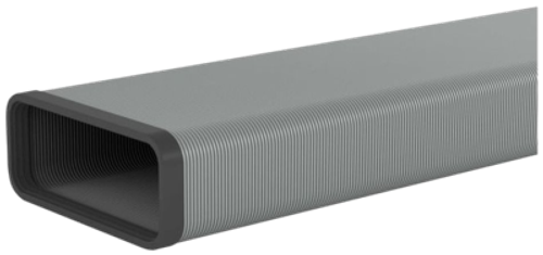 Гибкий патрубок, металлический (ширина 222 мм / высота 89 мм), длина 500 мм