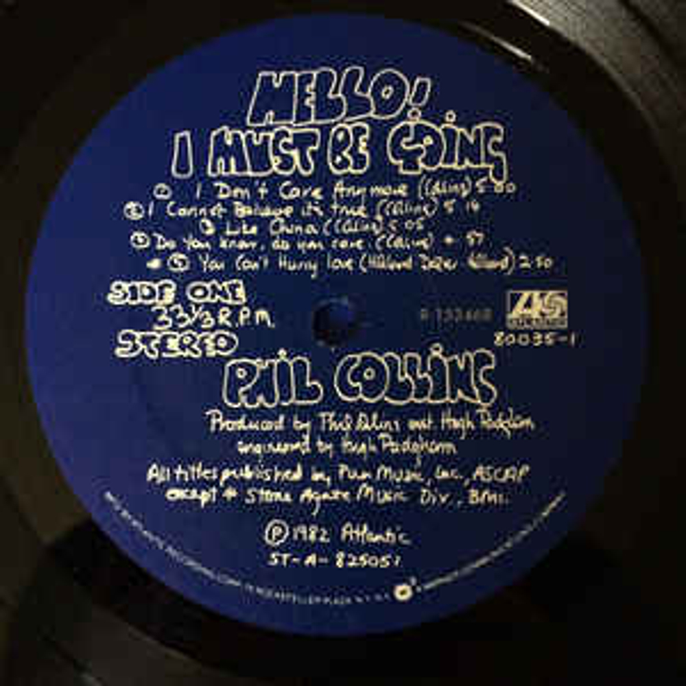 Phil Collins- Hello, I Must Be Going! (США 1982г.)