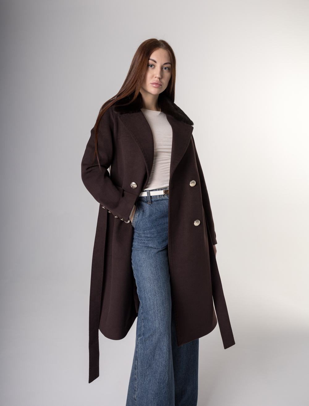 Демисезонное пальто бренда Di"Anna