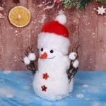 Украшение новогоднее «Снеговик с веточками» 18*12 см