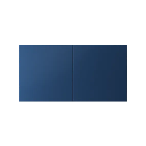 Розетка 2-м. AtlasDesign 16А с заземл. защ. шторки со сдвижн. крышкой в сборе аквамарин SE ATN001128