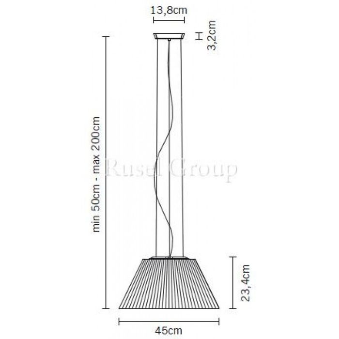 Подвесной светильник Fabbian Flow D87 A05 15