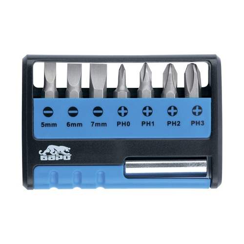 БАРС Набор бит с магнитным держателем CrV 8шт/упак