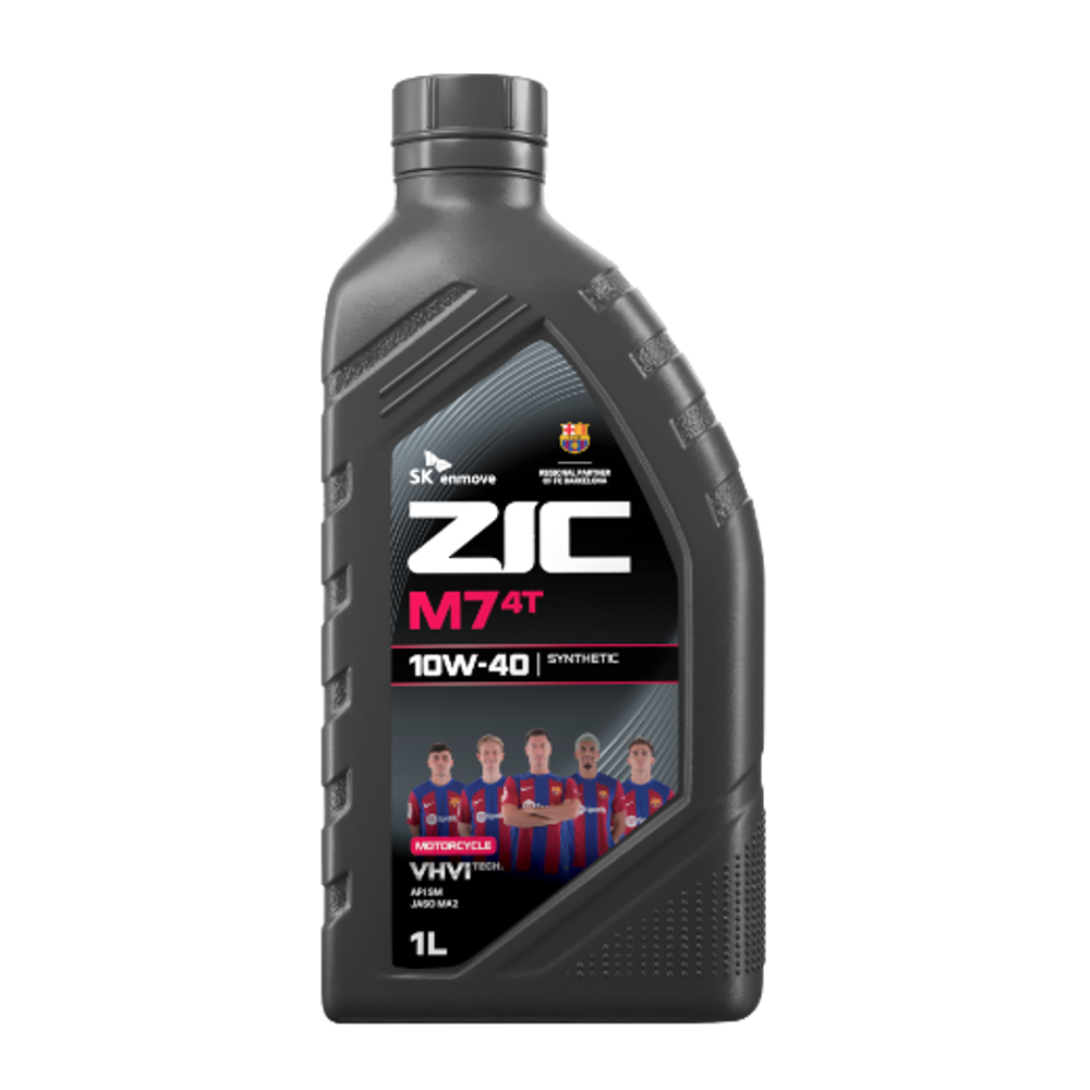 Моторное масло для 4Т-двигателей Zic M7 4T 10W-40, синтетическое, 1 л