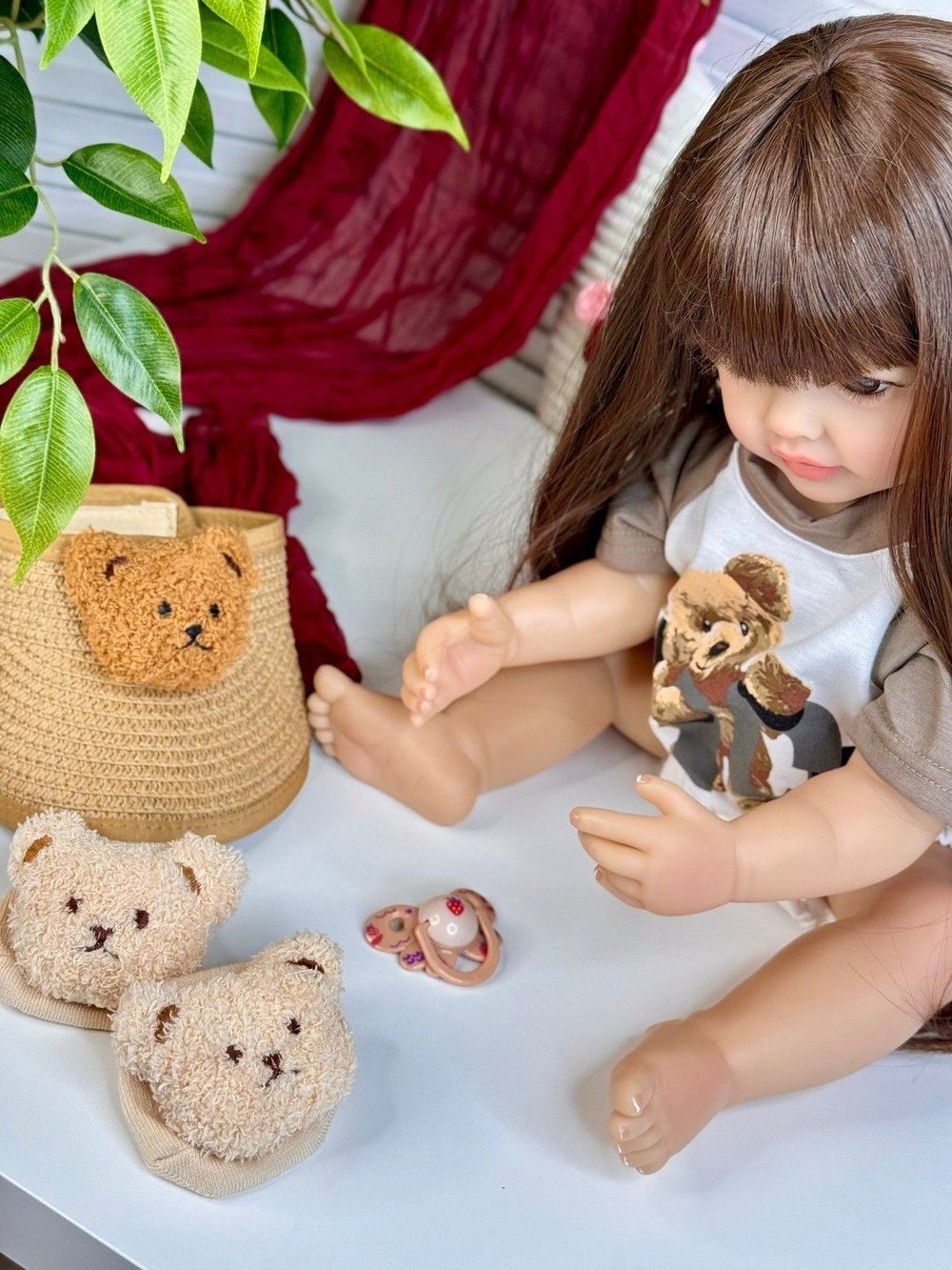 Кукла Реборн виниловая 55см в пакете (FA-290)