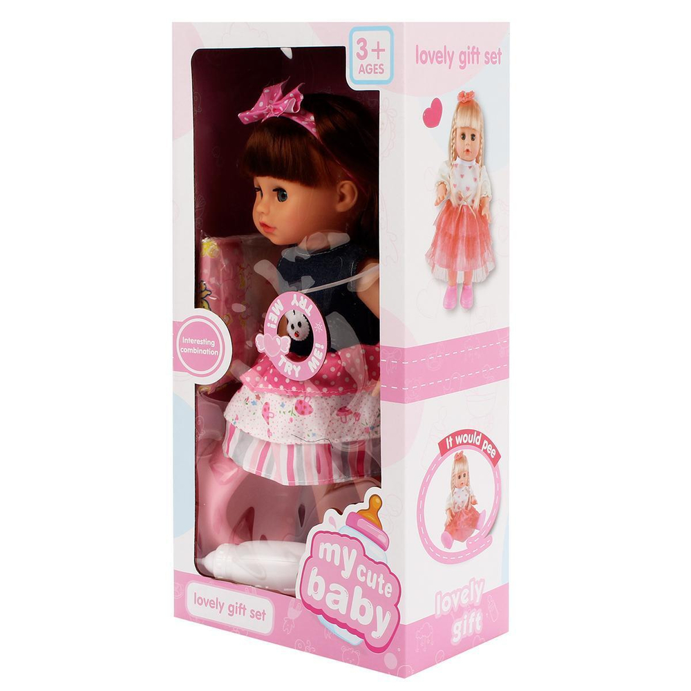 Кукла функц. 34см. "Моя малышка" звук, пьет, писает, с аксесс. коробка 200305415