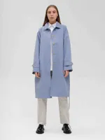 Плащ FOS Средней длины Женский Голубой