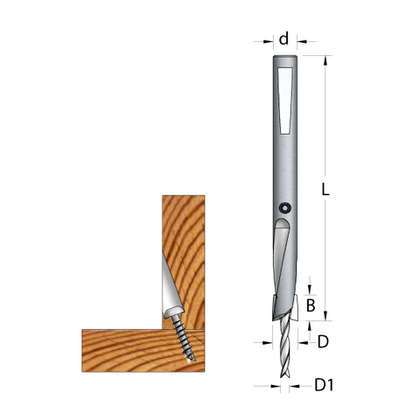 Сверло WPW ACFS950S для KREG D9,5 L104 хвостовик 9,ACFS950S