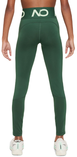 Штаны для девочки теннисные Nike Girls Dri-Fit Pro Leggings - fir/barely volt