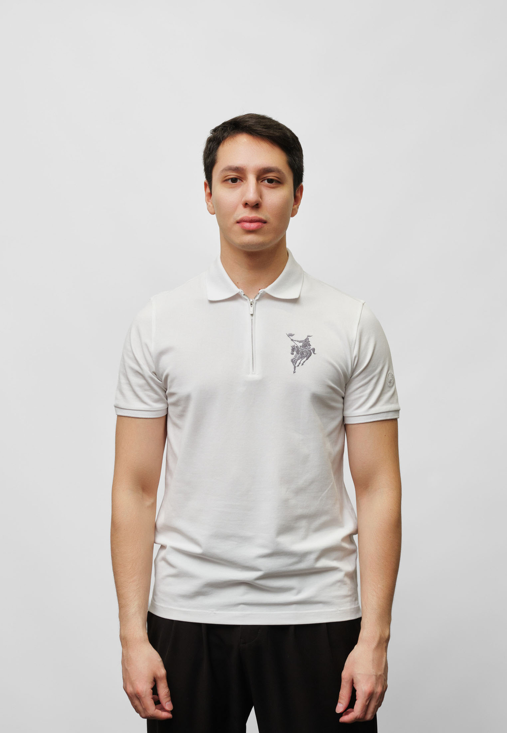 Поло на молнии BATYR WHITE