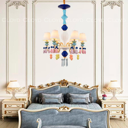 Люстра Cloyd LOTTIE-A C6 / Ø56 см- цветная керамика - золото (арт.11043)