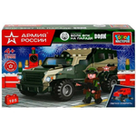 Конструктор пластмассовый Бронемашина волк на параде, 105 дет. 7392-KK (Город мастеров)