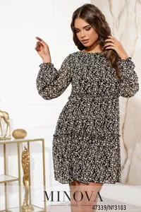 Платье 3103-черный Minova
