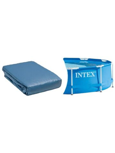 Чаша для каркасного бассейна 366х122 см Intex 10087, сменный лайнер Интекс Prism Frame / Metal Frame (серый)